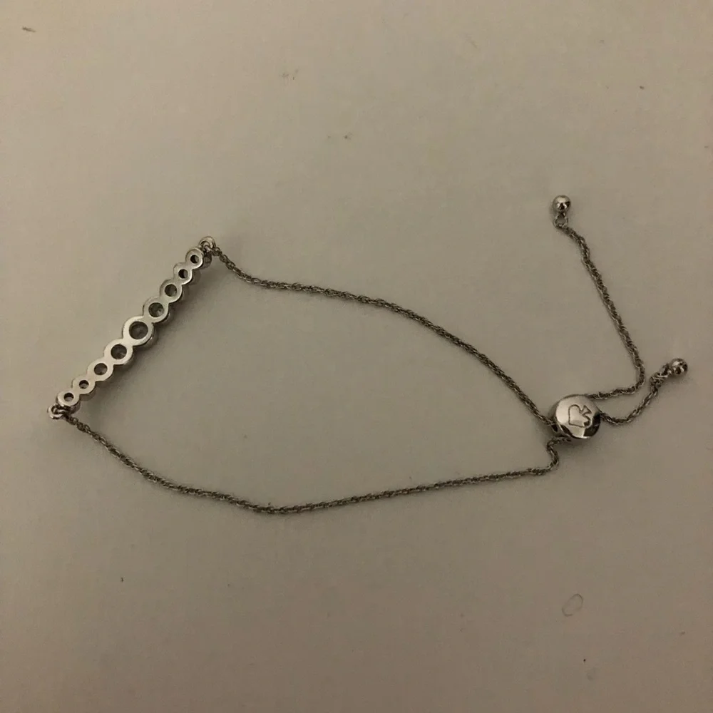 Kate Spade Bezel Solitaire Crystal Station Adjustable Bracelet